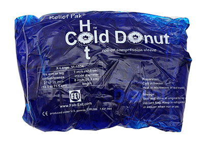 Relief Pak Cold n' Hot Donut Compression Sleeve - x-large (for 21-28" circumference) - Case of 10