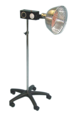 Professional infra-red ceramic 750 watt lamp, timer and intensity control