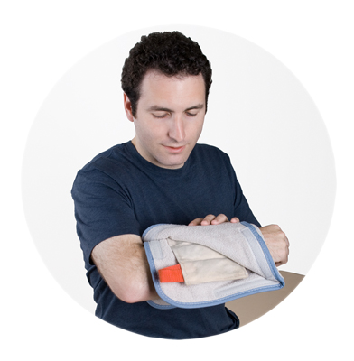 Relief Pak HotSpot Moist Heat Pack Cover - Terry with Foam-Fill - half size - 12" x 15"