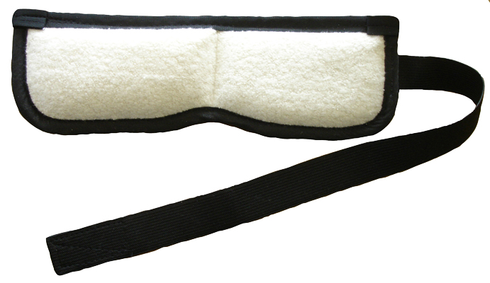 TheraTemp Moist Heat Pack - Contour Wrap - eye/sinus - 10" x 3.5" with 3" x 27" belt and 3" x 14" strap