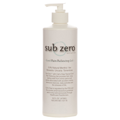 Sub Zero Gel - 16 oz pump bottle