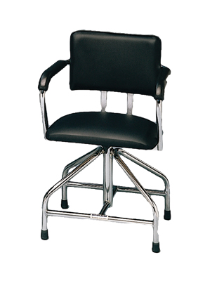 Adjustable low-boy whirlpool chair with belt, rubber tips