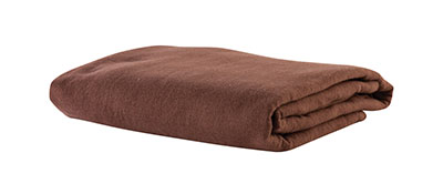 Massage Sheet Set - Includes: Fitted, Flat and Cradle Sheets - Cotton Flannel - Dark Chocolate