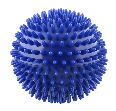 Massage ball, 10 cm (4.0 inches), Blue, 1 dozen
