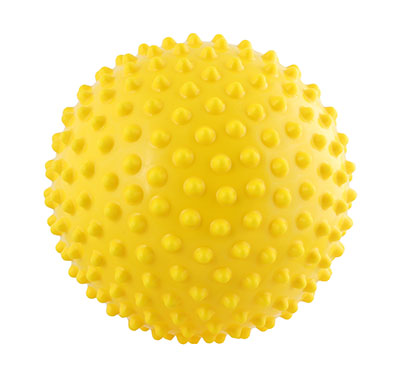 Massage ball, 15 cm (6.0 inches), yellow