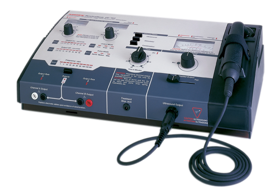 Amrex Ultrasound/Stim Combo - US/752 (High Volt), 1.0 and 3.3 MHz with 10 cm head and Standard Transducer