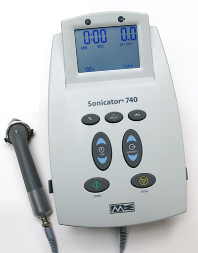 Mettler, Sonicator 740x Ultrasound Device, 3 applicators (1, 5, 10 cm2 heads), Sonic*Tool, O-ring