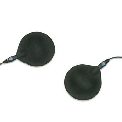 Conductive Rubber Carbon Electrode, 3" Diameter, Black, 2/Case
