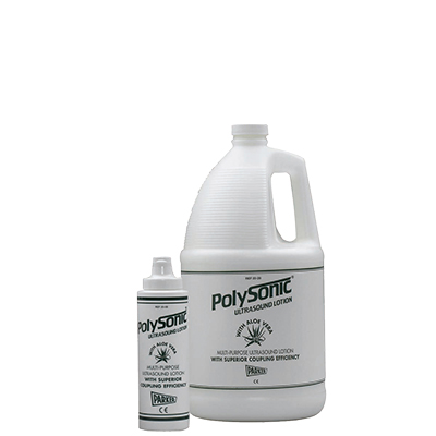 Polysonic ultrasound lotion with aloe vera, 1 gallon with refillable dispenser bottle (Dispenser pump not included) - each