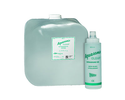 Aquasonic, Clear Ultrasound Gel, 5L with 8.5 oz. Dispenser, Case of 4