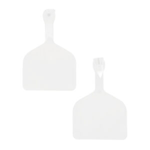 Z Tags Feedlot Ear Tag, Blank, White, 50 ct