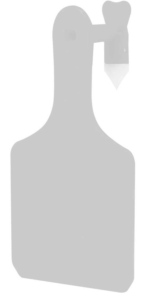 White Y-Tag Calf, Blank, 1 Piece, 25 ct