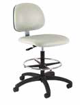 Ergonomic Laboratory Chair with Black Composite Base