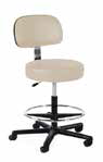Lab Stool with Single lever Release and Black Composite Base