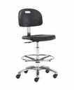 Self Skin Ergonomic Laboratory Chair with Polished Aluminum Base