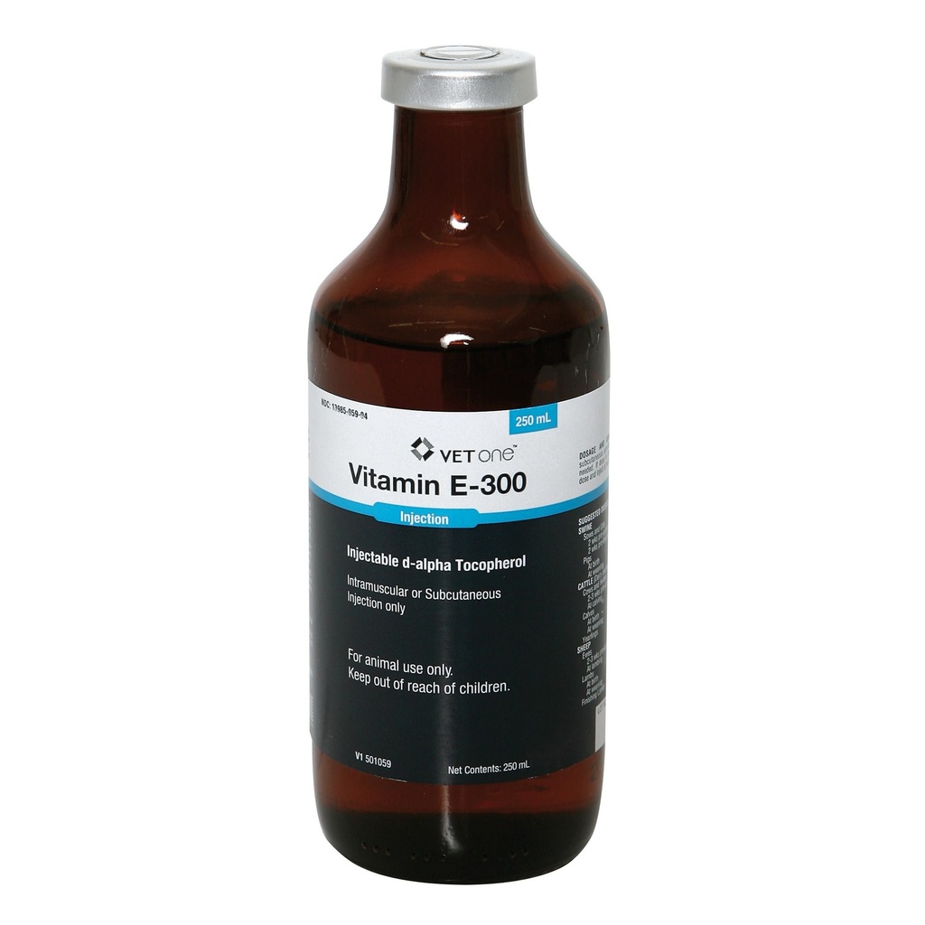 Vitamin E-AD Injectable d-alpha Tocopherol with AD, 250mL