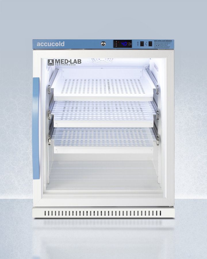 6 Cu.Ft. ADA Height Laboratory Refrigerator with Removable Drawers