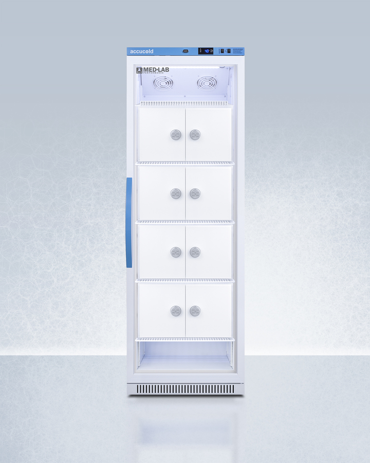 15 Cu.Ft. Upright Laboratory Refrigerator with Interior Lockers