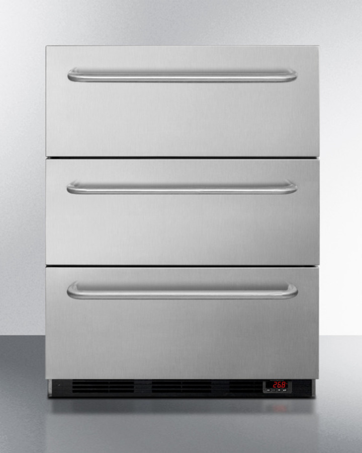 24" Wide 3-Drawer All-Freezer, ADA Compliant