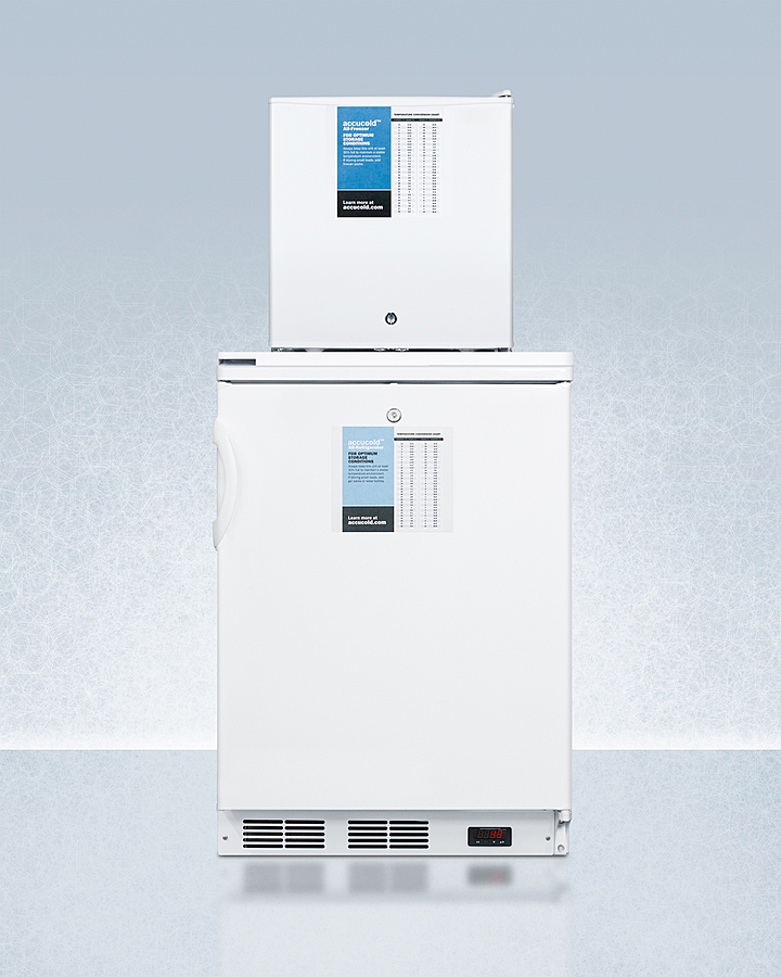 24" Wide All-Refrigerator/All-Freezer Combination