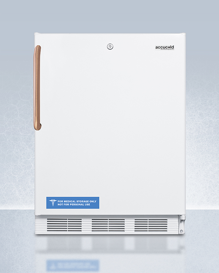 24" Wide Built-In All-Refrigerator with Antimicrobial Pure Copper Handle, ADA Compliant