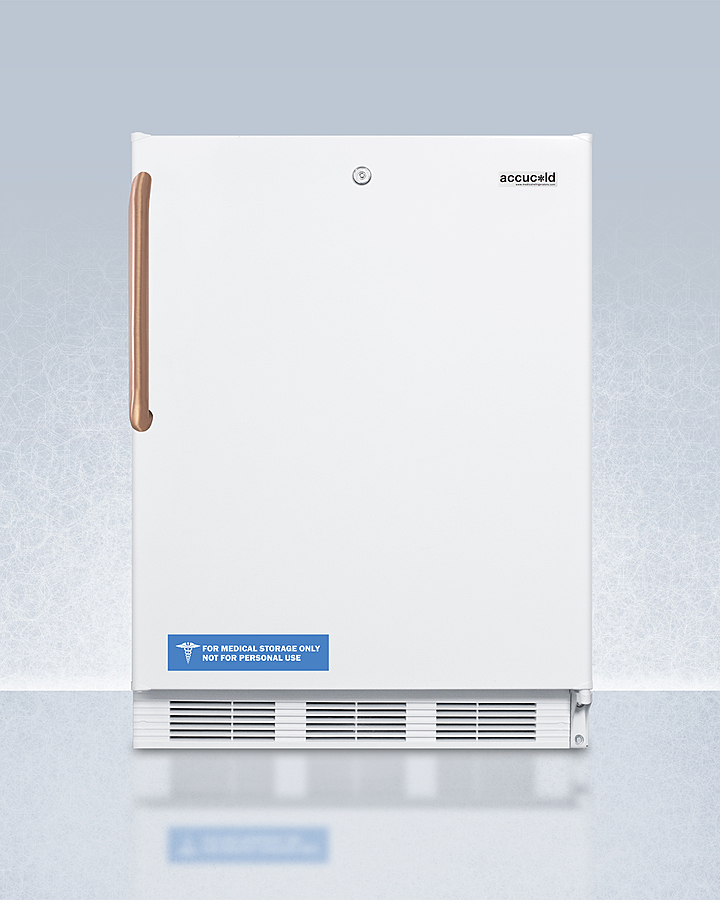 24" Wide Built-In All-Refrigerator with Antimicrobial Pure Copper Handle, ADA Compliant