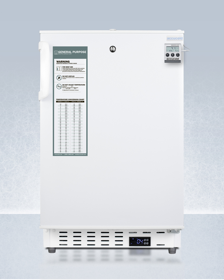 20" Wide Built-In Healthcare All-Refrigerator, ADA Compliant