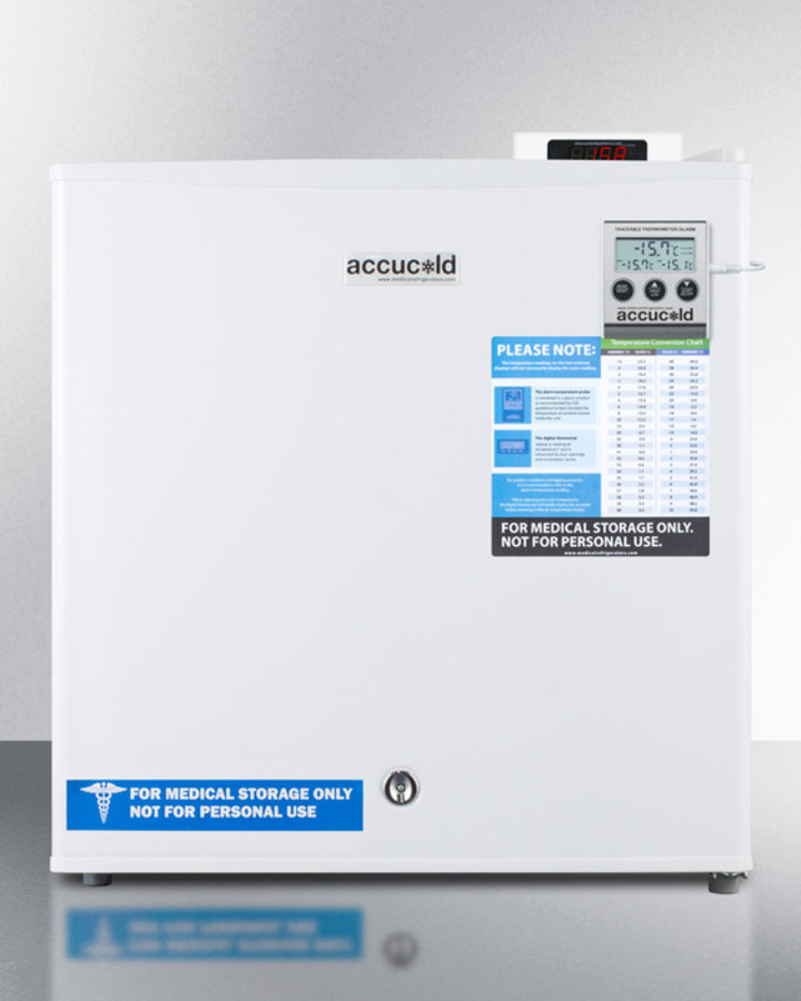 Compact All-Freezer with Antimicrobial Pure Copper Handle