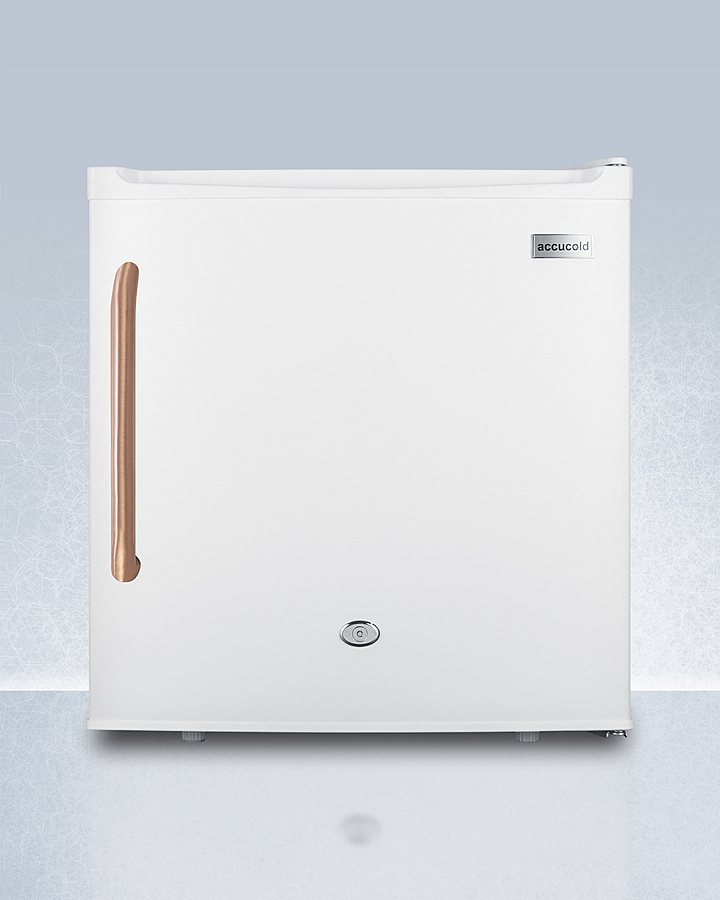 Compact All-Refrigerator with Antimicrobial Pure Copper Handle