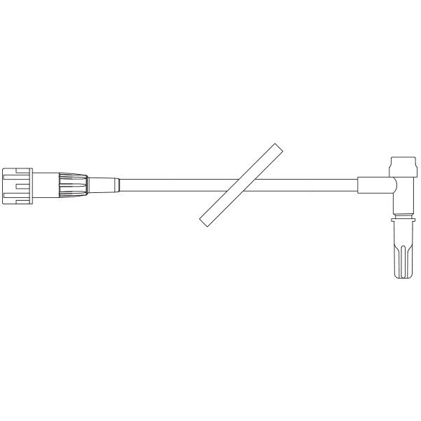 Baxter™ T-Connector Straight-Type Extension Set, Microbore, INTERLINK Injection Site Male, 5.8"