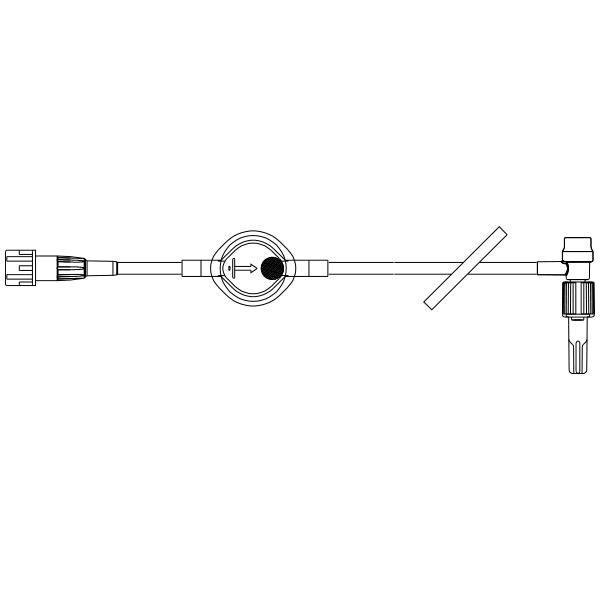 Baxter™ T-Connector Catheter Extension, Microbore, 0.22 Micron Filter, Rotating T-Connecter, 6.5"