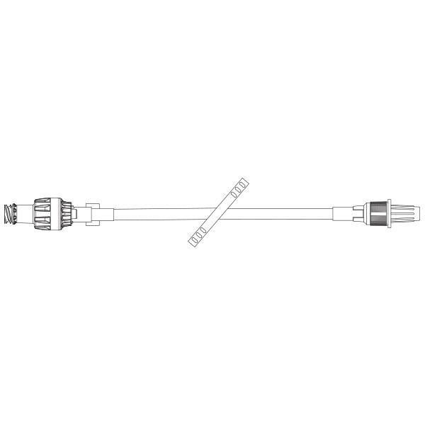 Baxter™ Straight Catheter Extension Set, Standard Bore, ONE-LINK, Neutral Fluid Displacement, 17"