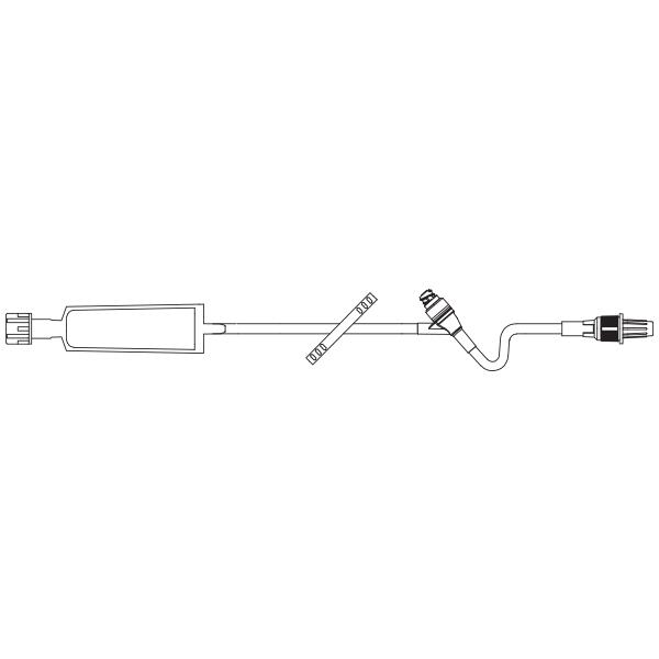 Baxter™ Extension Set, Standard Bore, 0.2 Micron Filter, CLEARLINK Valve, Retractable Collar, 16"