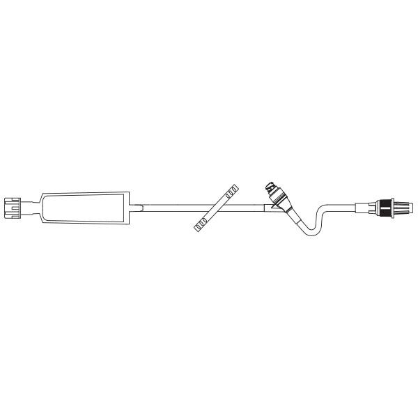 Baxter™ Extension Set, Standard Bore, 0.2 Micron Filter, CLEARLINK Valve, Retractable Collar, 16"