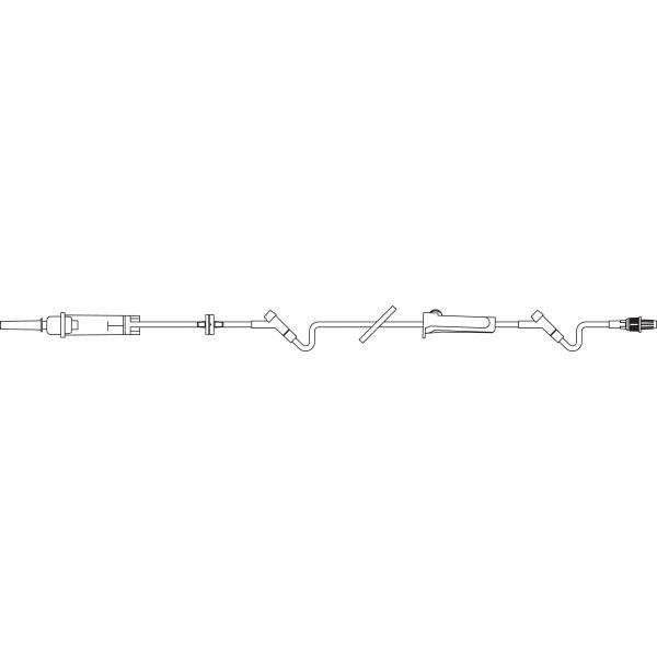 Baxter™ CONTINU-FLO Solution Set, 2 INTERLINK Injection Sites, Backcheck Valve, 105", Non-DEHP