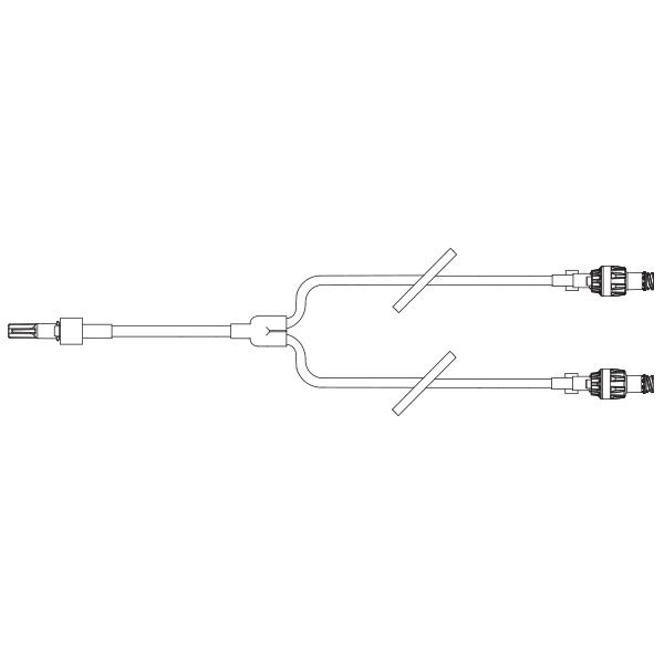 Baxter™ Y-Type Catheter Extension, Microbore, ONE-LINK, Neutral Fluid Displacement, 5.7"