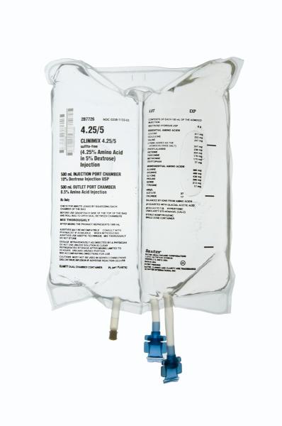 Baxter™ CLINIMIX 4.25/5 sulfite-free Injection, 1000 mL in CLARITY Dual Chamber Container