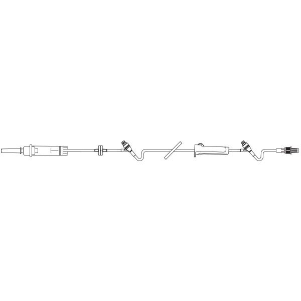 Baxter™ CONTINU-FLO Solution Set, 2 CLEARLINK Valves, Backcheck Valve, 112"