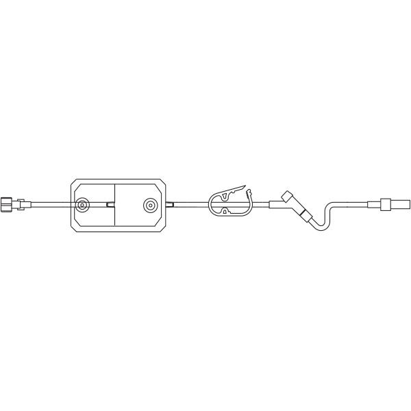 Baxter™ Extension Set, INTERLINK Injection Site, 1.2 Micron Filter, Standard Bore, 21" 