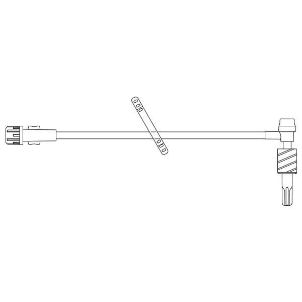 Baxter™ T-Connector Extension Set, Standard Bore, INTERLINK Injection Site, Retractable Collar, 5.5"
