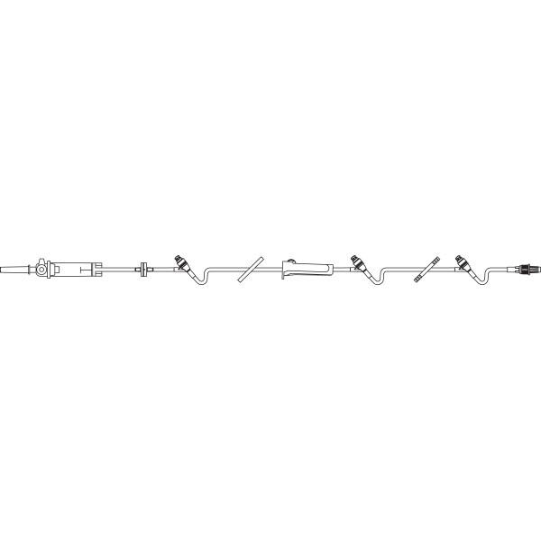 Baxter™ CONTINU-FLO Solution Set, DUO-VENT, 3 CLEARLINK Valves, Backcheck Valve, 105"