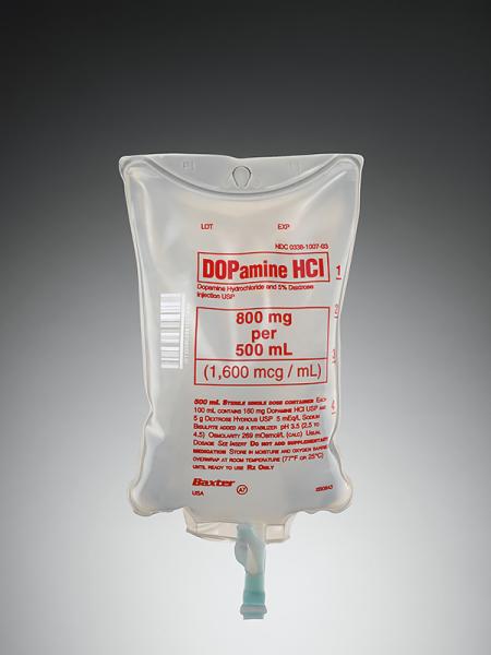 Baxter™ Dopamine Hydrochloride in 5% Dextrose Injection, 1600 mcg/mL in 500 mL VIAFLEX Container