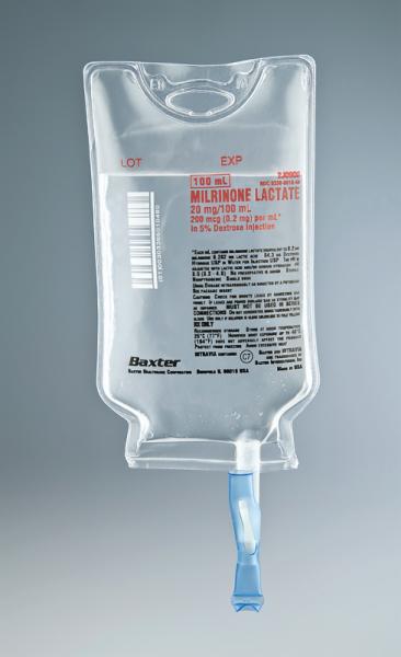 Baxter™ Milrinone Lactate in 5% Dextrose Injection, 20 mg/100 mL (200 mcg/mL) INTRAVIA Container