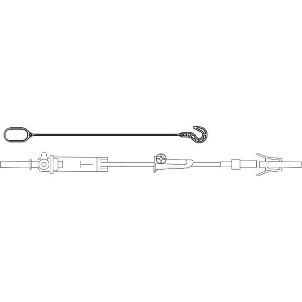 Baxter™ Secondary Medication Set, DUO-VENT, INTERLINK Lever Lock Cannula, 37", Non-DEHP