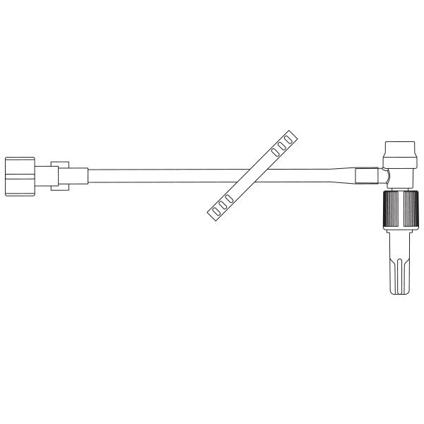Baxter™ T-Connector Extension Set, Standard Bore, INTERLINK Injection Site, Rotating Collar, 5.2"