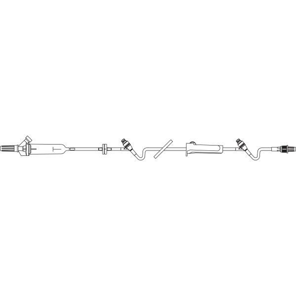 Baxter™ CONTINU-FLO Solution Set, Vented, 2 CLEARLINK Valves, Backcheck Valve, 104"