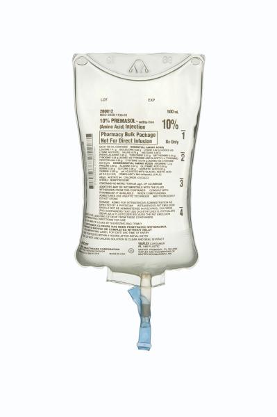 Baxter™ 10% PREMASOL - sulfite-free Injection, 500 mL in VIAFLEX Container. Pharmacy Bulk Package