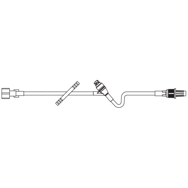Baxter™ Extension Set, Standard Bore, CLEARLINK Valve, Retractable Collar, 7.9"
