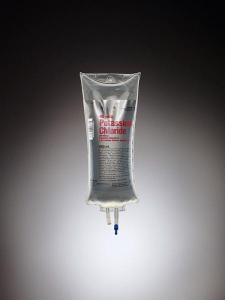 Baxter™ 40 mEq/L Potassium Chloride in 0.9% Sodium Chloride Injection, 1000 mL VIAFLEX Container