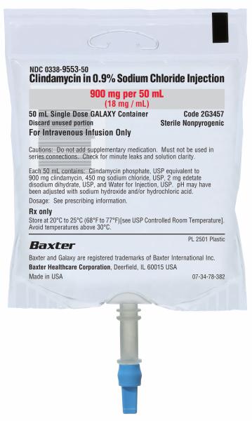 Baxter™ Clindamycin in 0.9% Sodium Chloride Injection, 900mg/50mL in GALAXY Container